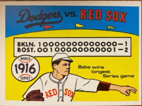 1916 Red Sox, Dodgers [Babe Ruth] #13