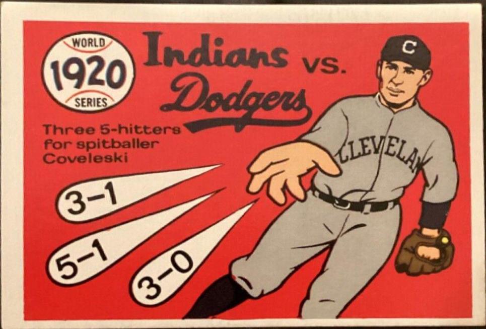 1920 Indians, Dodgers [Stan Coveleski] #17