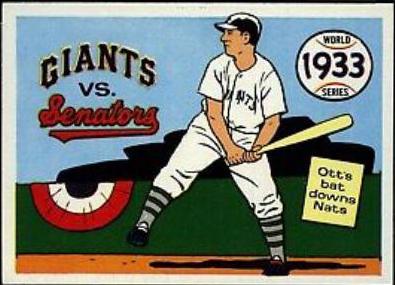 1933 Giants, Senators [Mel Ott] #30