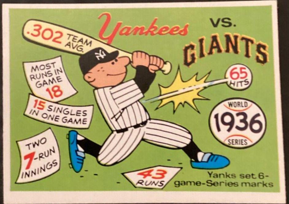 1936 Yankees, Giants #33