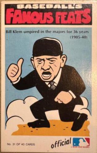 Bill Klem #31