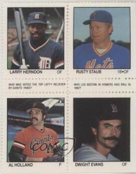 Larry Herndon, Rusty Staub [Al Holland, Dwight Evans Panel]