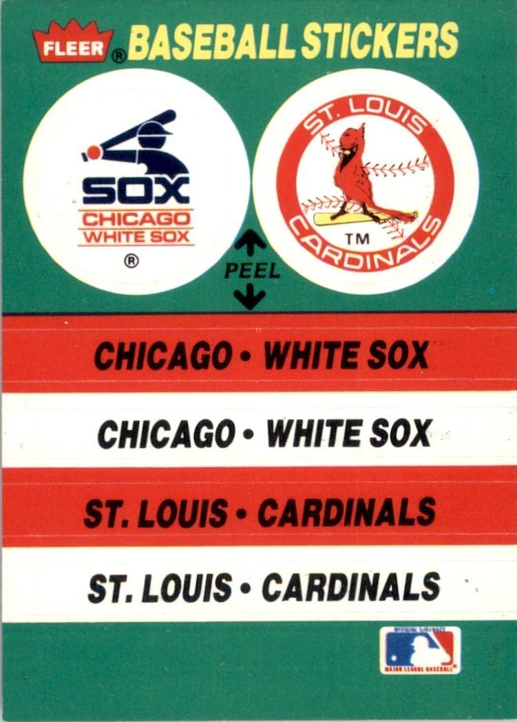 Chicago White Sox - St. Louis Cardinals Team Sticker