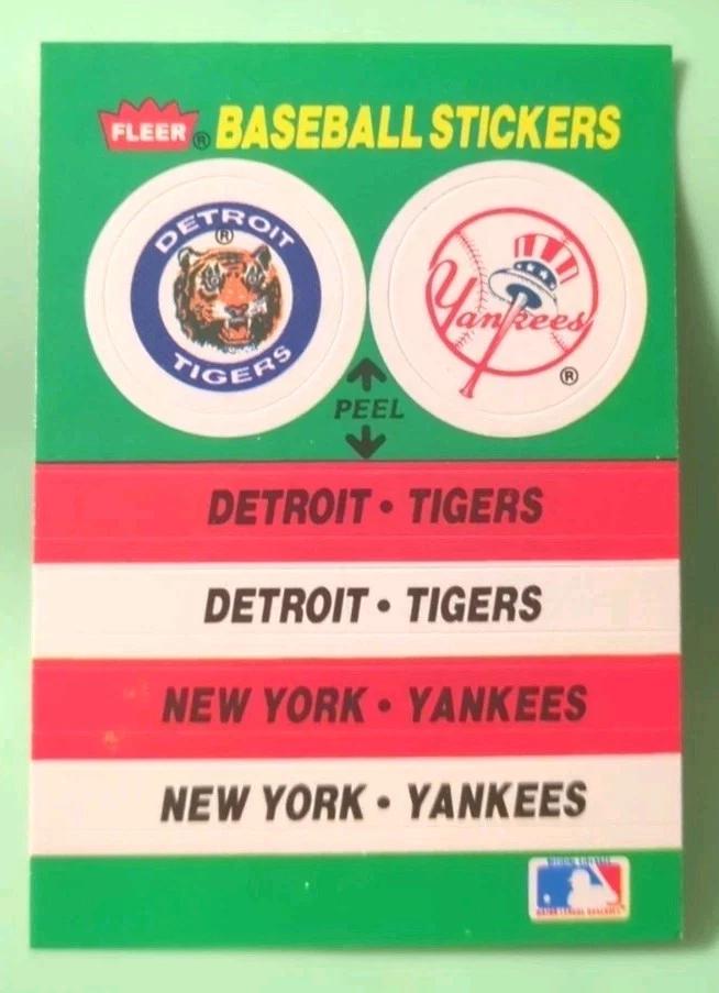 Detroit Tigers - New York Yankees Team Sticker