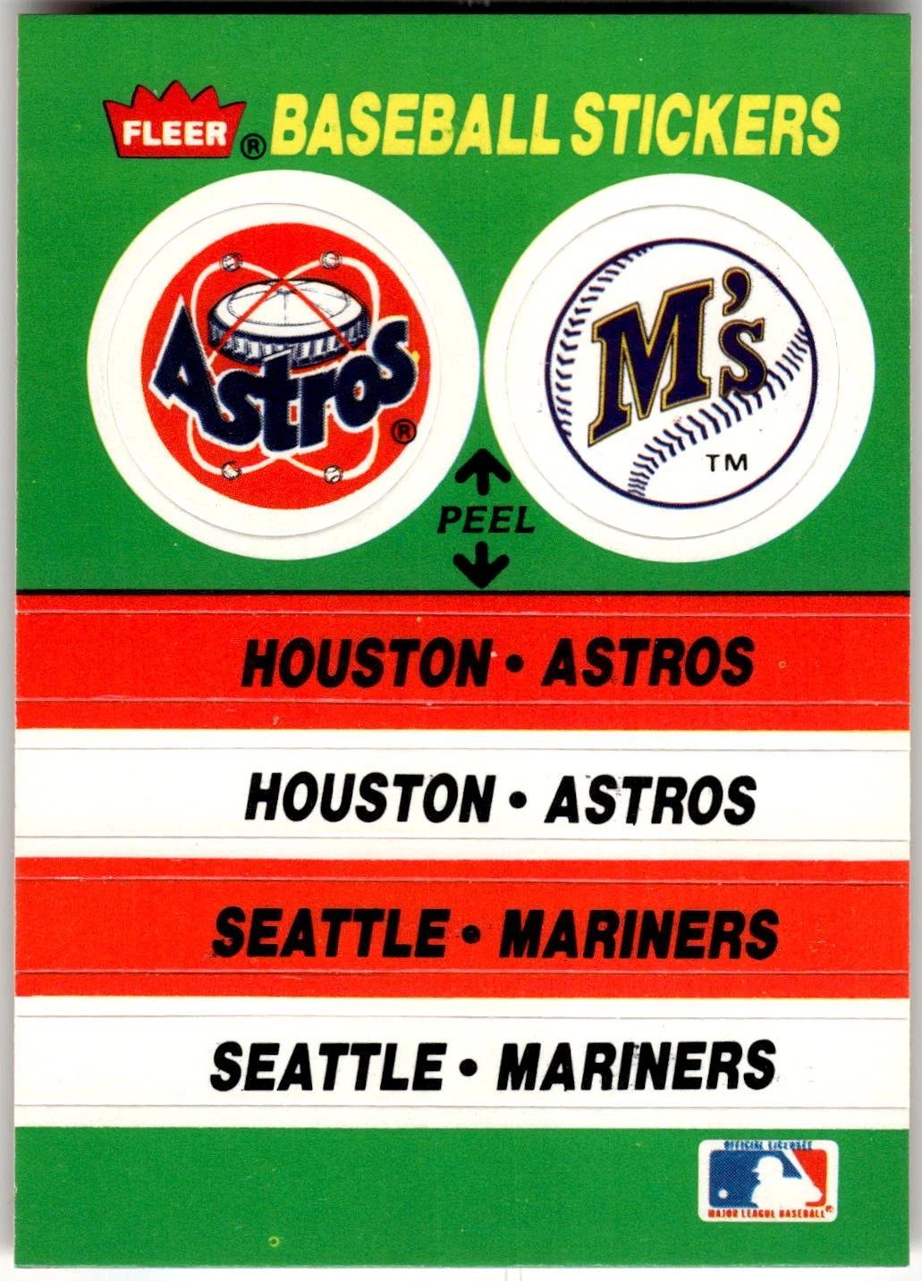 Houston Astros - Seattle Mariners Team Sticker