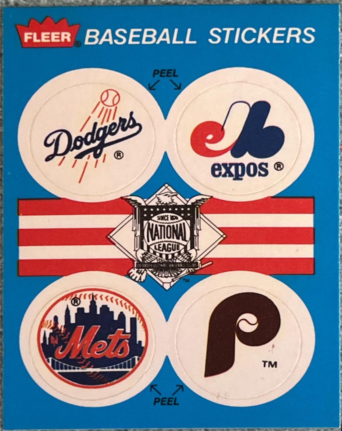 Dodgers, Expos, Mets, Phillies