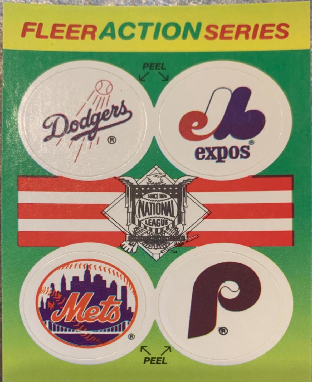 Dodgers, Expos, Mets, Phillies #NNO