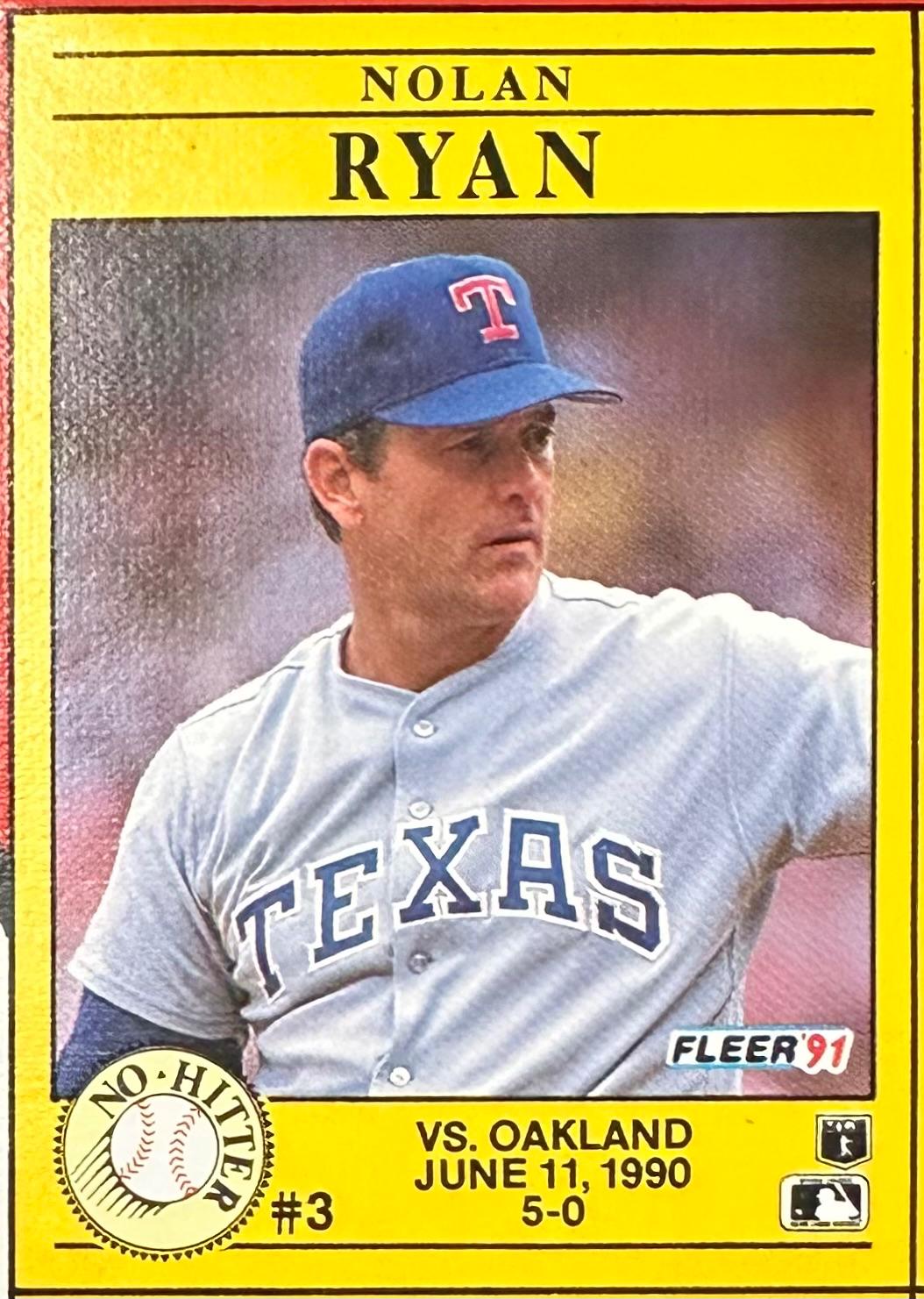 Nolan Ryan NO-HITTER #3