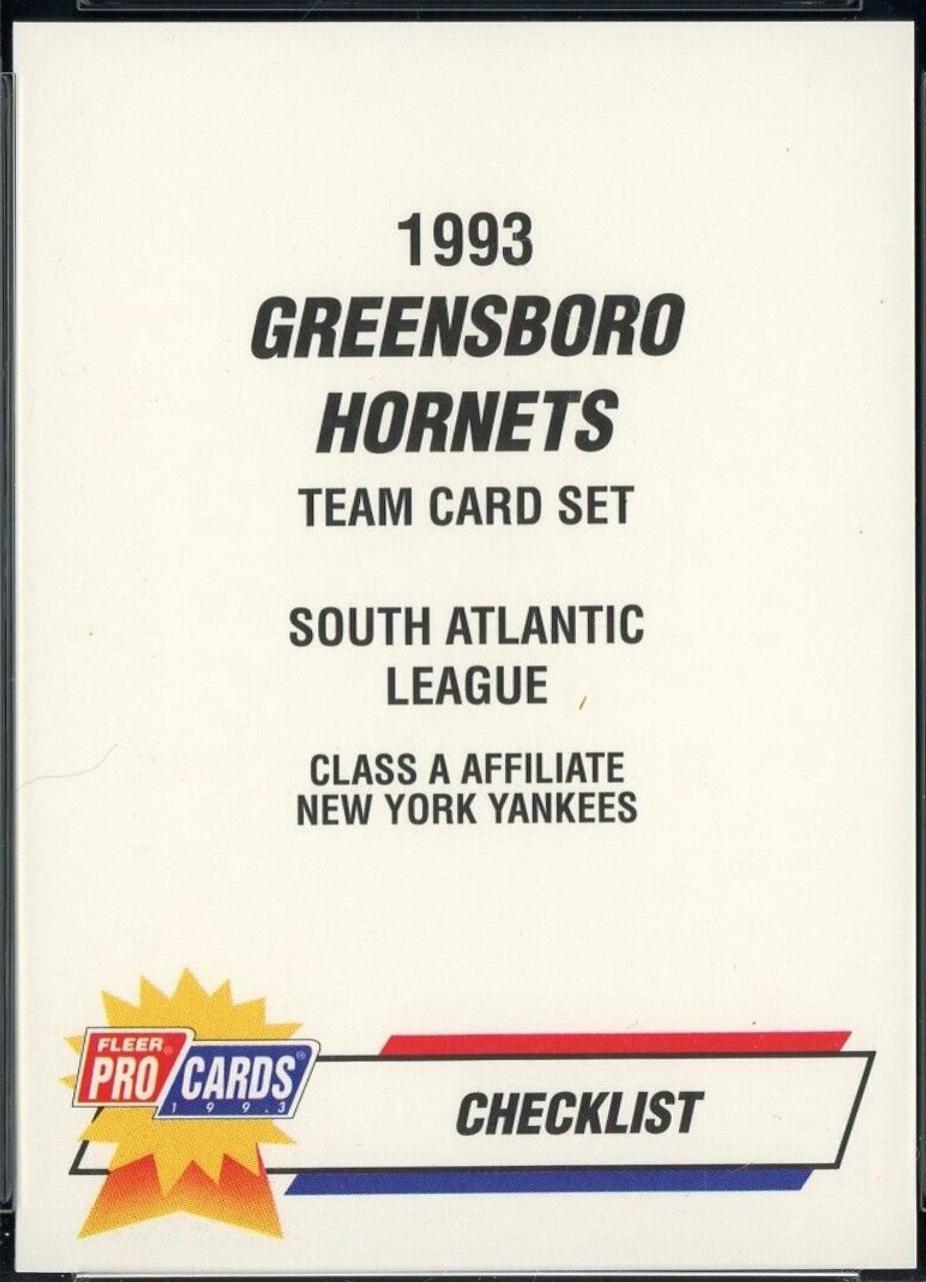 Greensboro Hornets Checklist #906