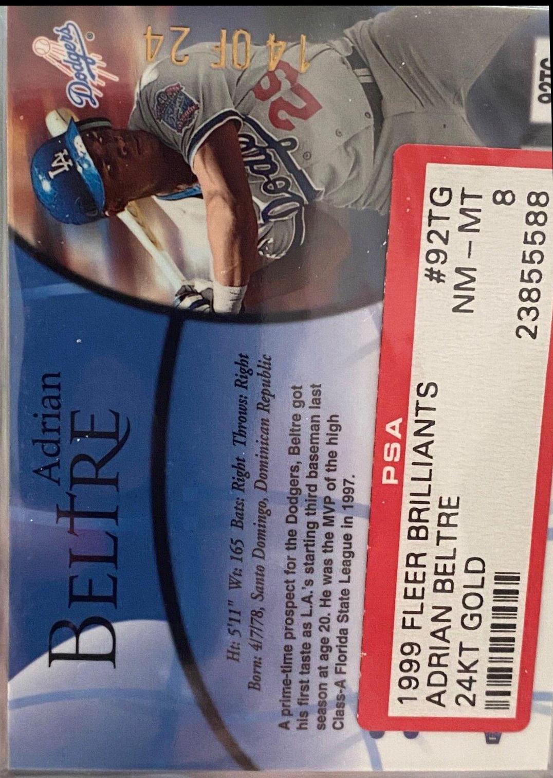 Adrian Beltre [24KT Gold] #92TG