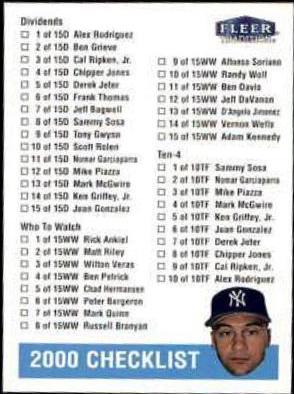 Checklist [Derek Jeter] #427