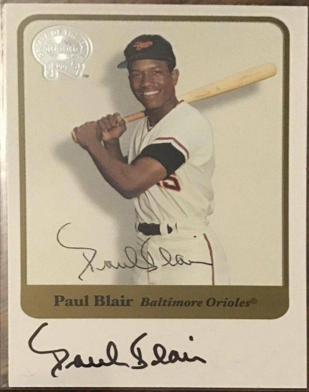 Paul Blair [Double Autograph]