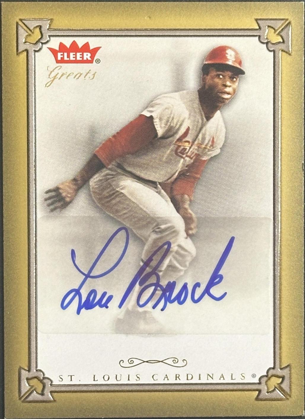 Lou Brock #GBA-LB