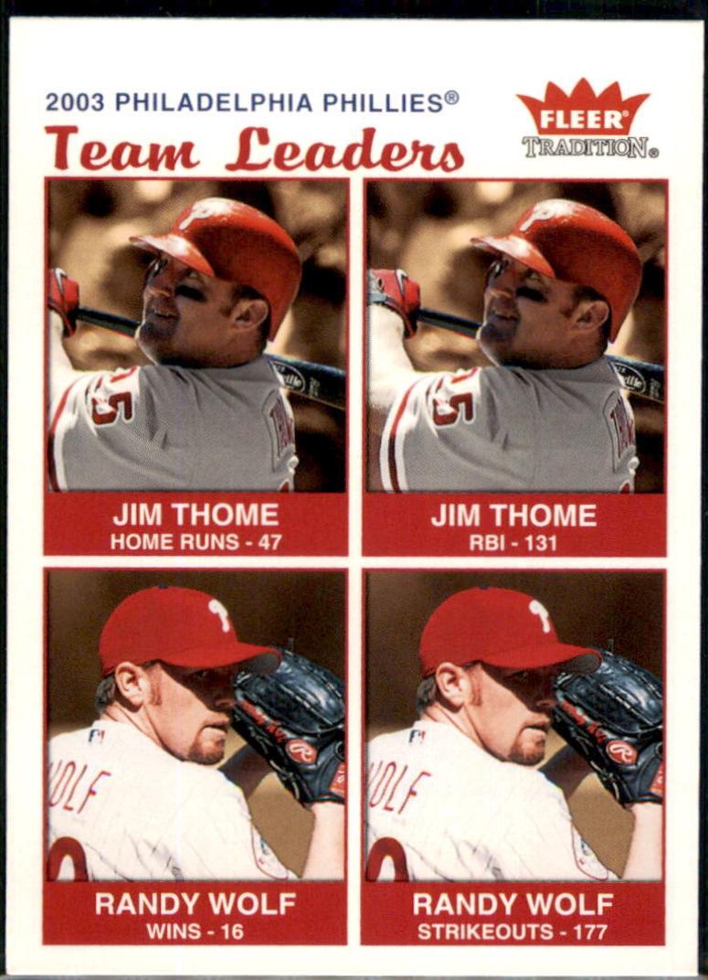 Jim Thome / Randy Wolf #32