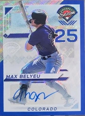 Max Belyeu [Blue Wave Holo Ticket Signature] #186