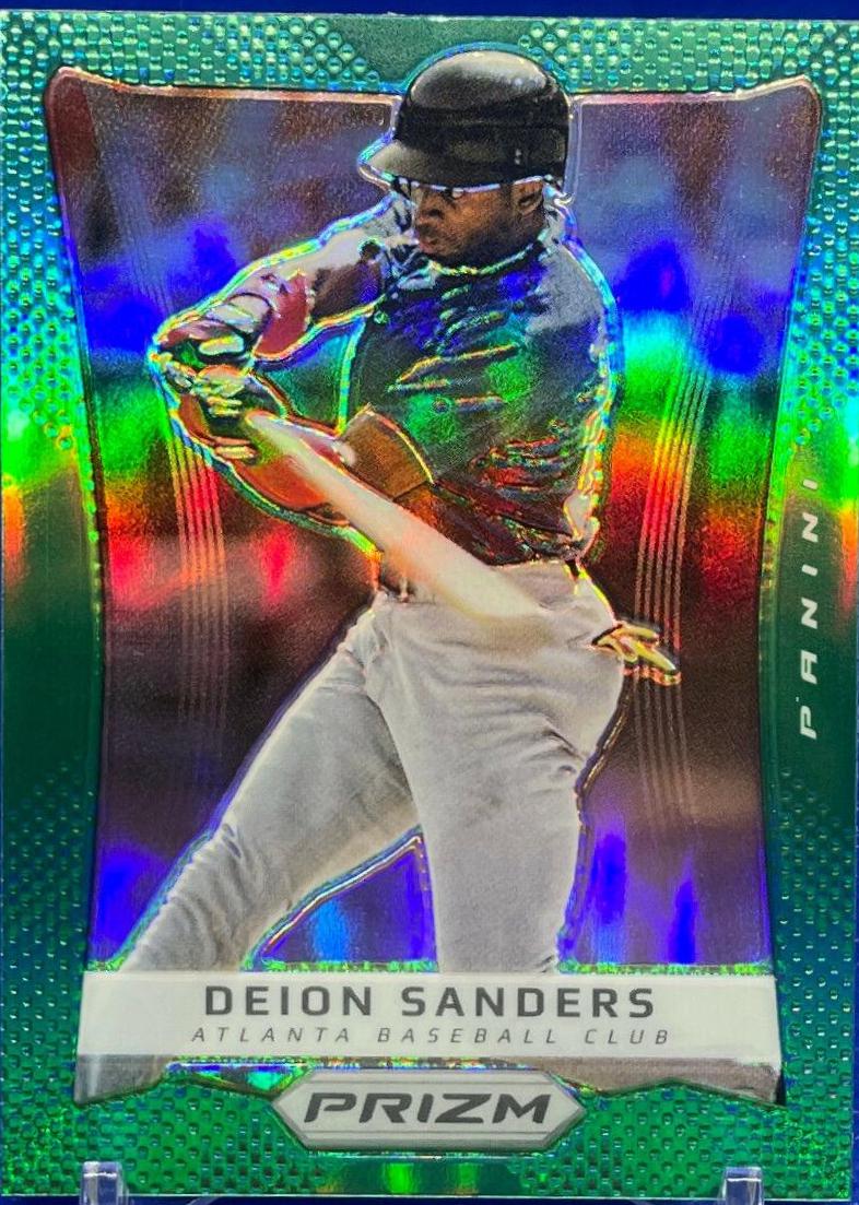Deion Sanders [Green Prizm] #129