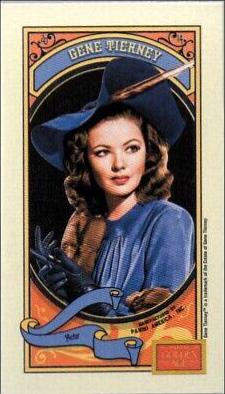 Gene Tierney [Mini Hindu Brown Back] #103