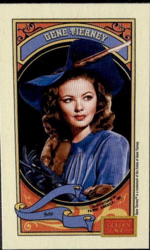 Gene Tierney [Mini Hindu Red Back] #103