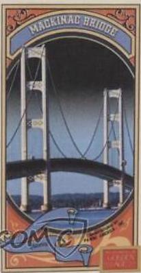 Mackinac Bridge [Minis Mono Blue Back] #88
