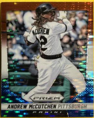 Andrew McCutchen [Red White & Blue Prizm Pulsar] #60