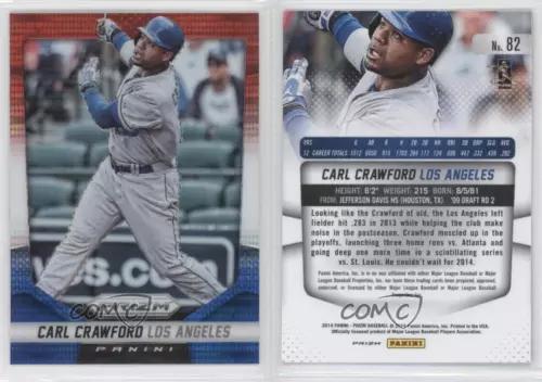 Carl Crawford [Red White & Blue Prizm Pulsar] #82