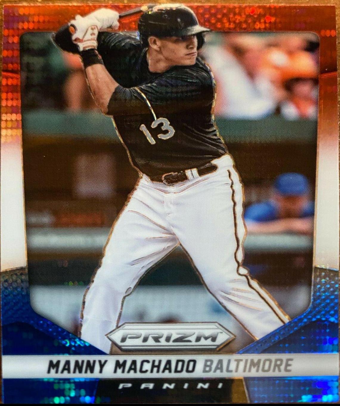 Manny Machado [Red White & Blue Prizm Pulsar] #44