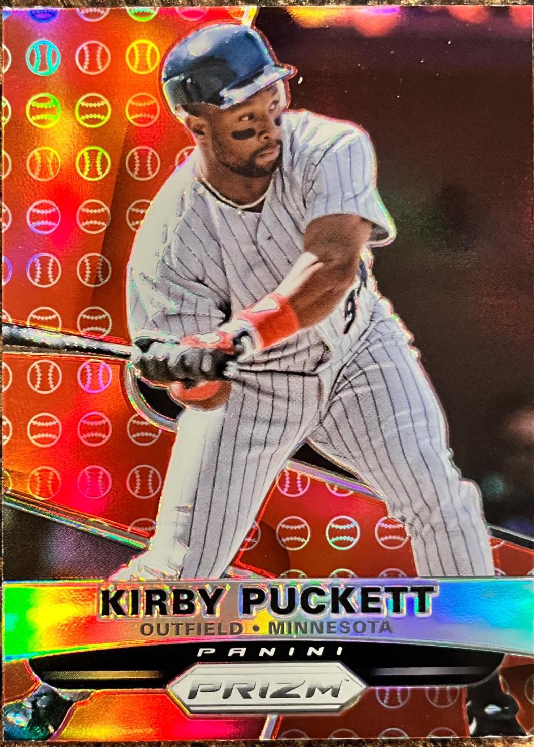 Kirby Puckett [Red Baseballs Prizm] #163