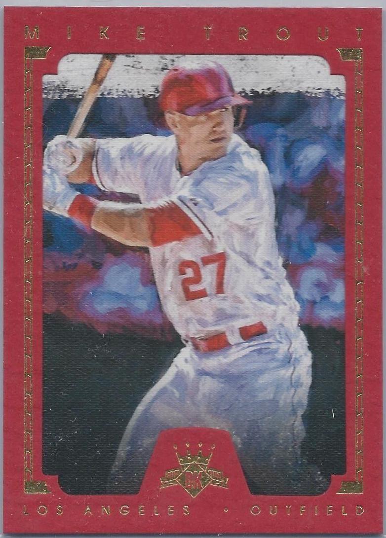 Mike Trout [Pre Swing Red Framed] #91