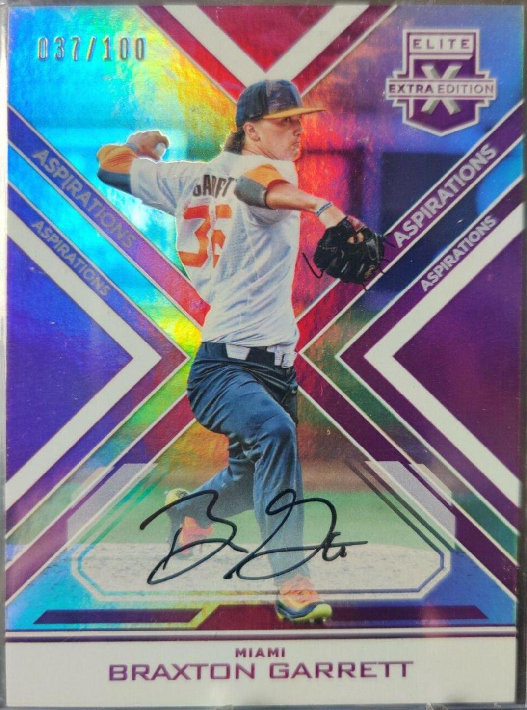 Braxton Garrett [Autograph Aspirations Purple] #7
