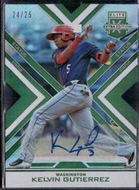 Kelvin Gutierrez [Autograph Die Cut Emerald] #136