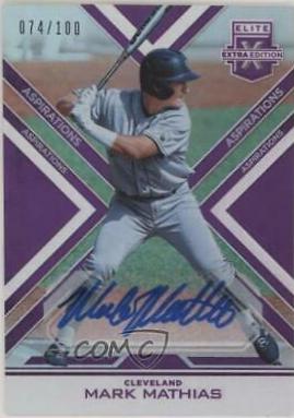 Mark Mathias [Autograph Aspirations Purple] #124