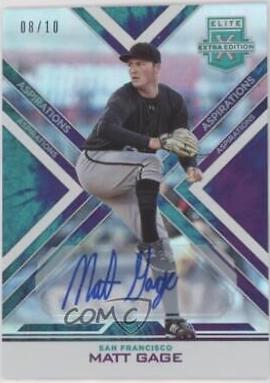 Matt Gage [Autograph Aspirations Tie Dye] #158