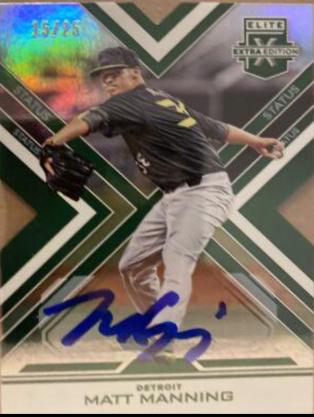 Matt Manning [Autograph Die Cut Emerald] #9