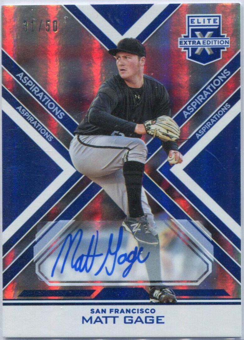 Matt Thaiss [Autograph Aspirations Blue] #16