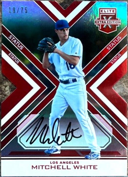 Mitchell White [Autograph Die Cut Red] #84