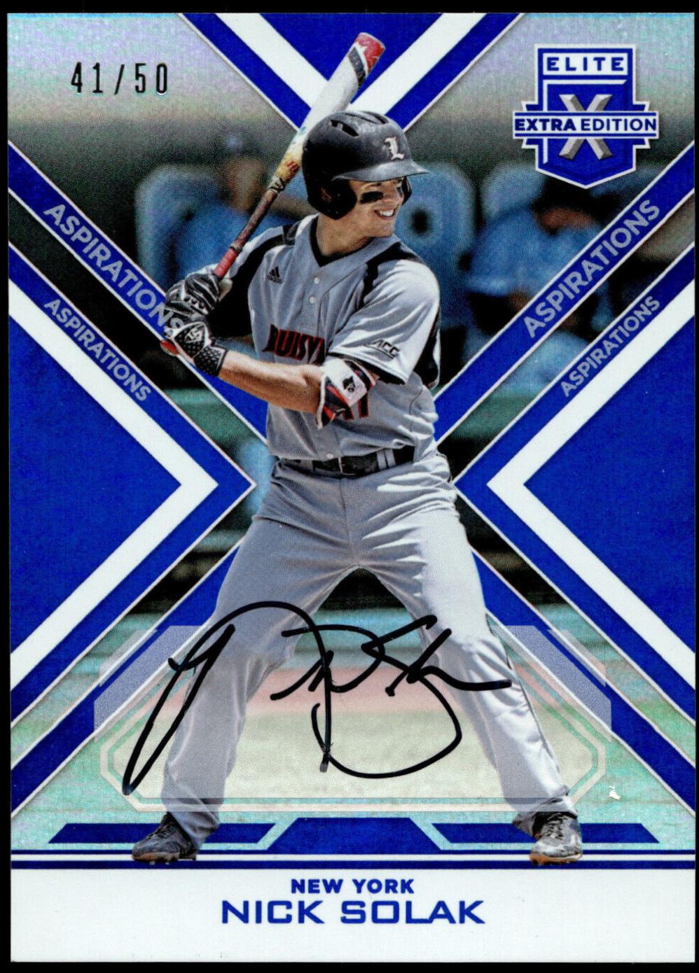Nick Solak [Autograph Aspirations Blue] #62