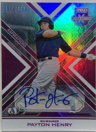 Payton Henry [Autograph Aspirations Purple] #90