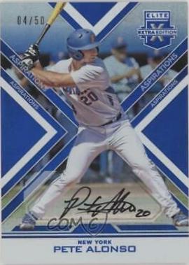 Pete Alonso [Autograph Aspirations Blue] #64