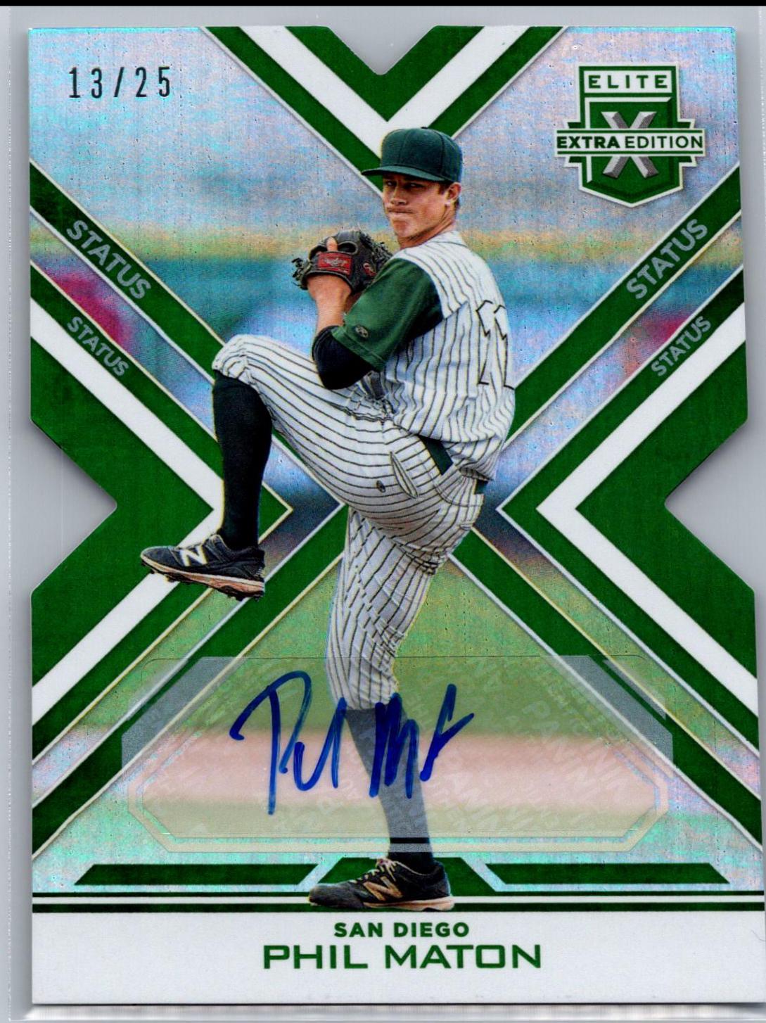 Phil Maton [Autograph Die Cut Emerald] #171