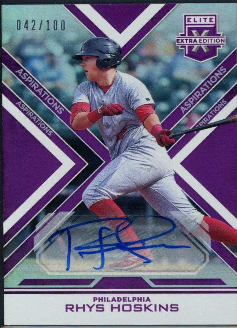 Rhys Hoskins [Autograph Aspirations Purple] #181