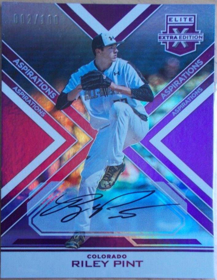 Riley Pint [Autograph Aspirations Purple] #4