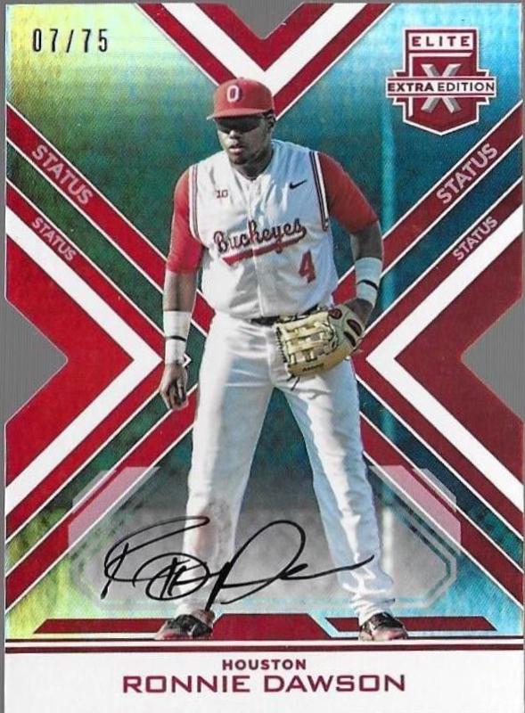 Ronnie Dawson [Autograph Die Cut Emerald] #61