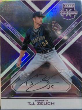 T.J. Zeuch [Autograph Aspirations Purple] #21