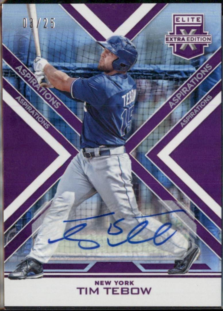 Tim Tebow [Autograph Aspirations Purple] #99