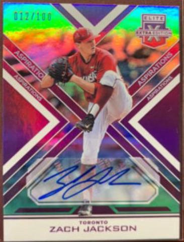 Zach Jackson [Autograph Aspirations Purple] #110