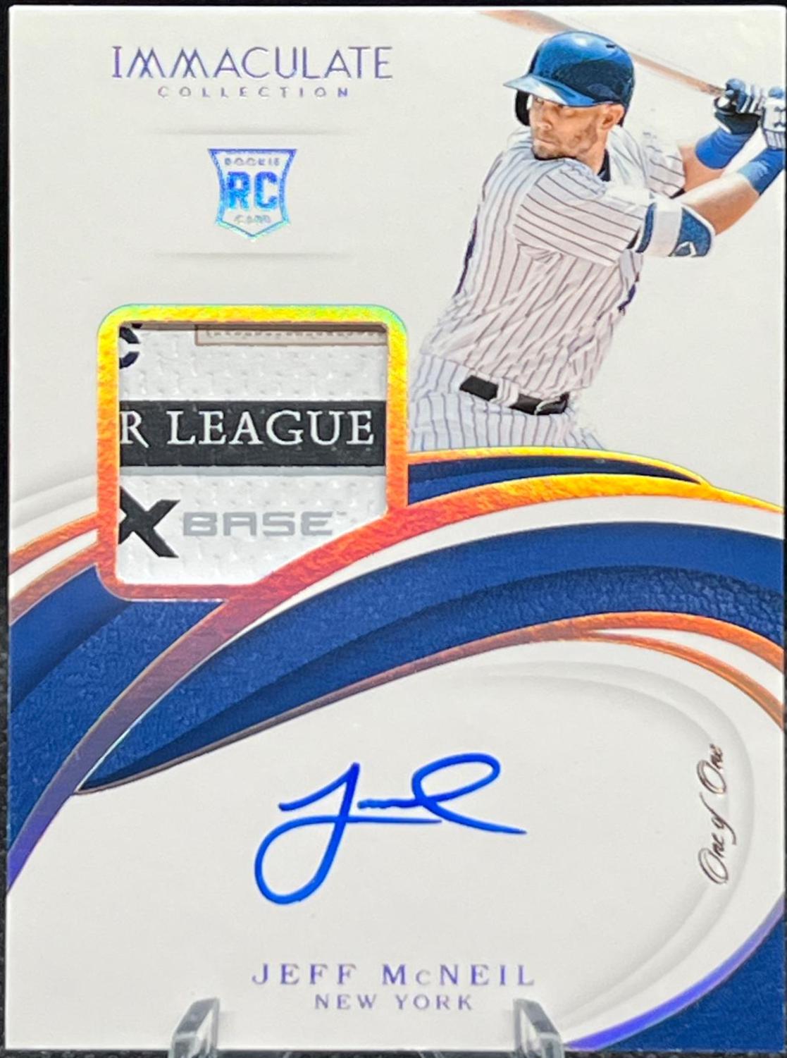 Jeff McNeil [Platinum Rookie Patch Autograph] #45