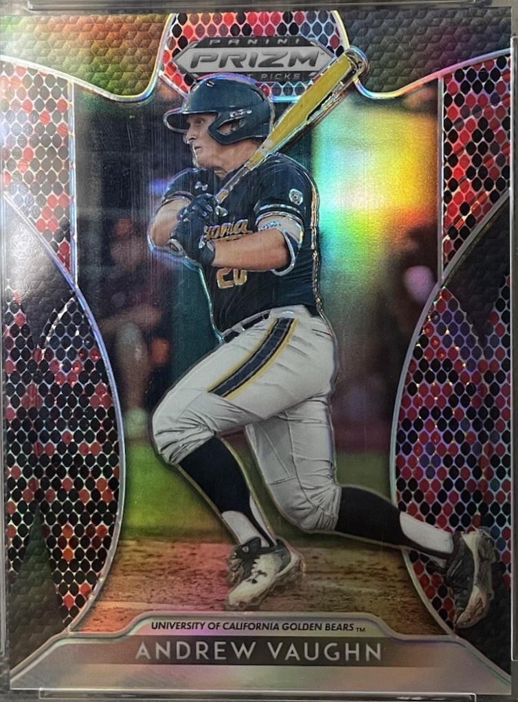 Andrew Vaughn [Red, Black Snakeskin Prizm] #95