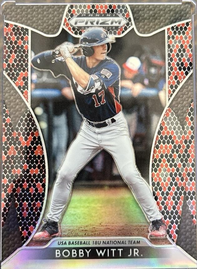 Bobby Witt Jr. [Red, Black Snakeskin Prizm] #87