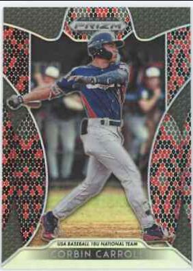 Corbin Carroll [Red, Black Snakeskin Prizm] #53