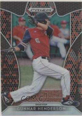 Gunnar Henderson [Red, Black Snakeskin Prizm] #52